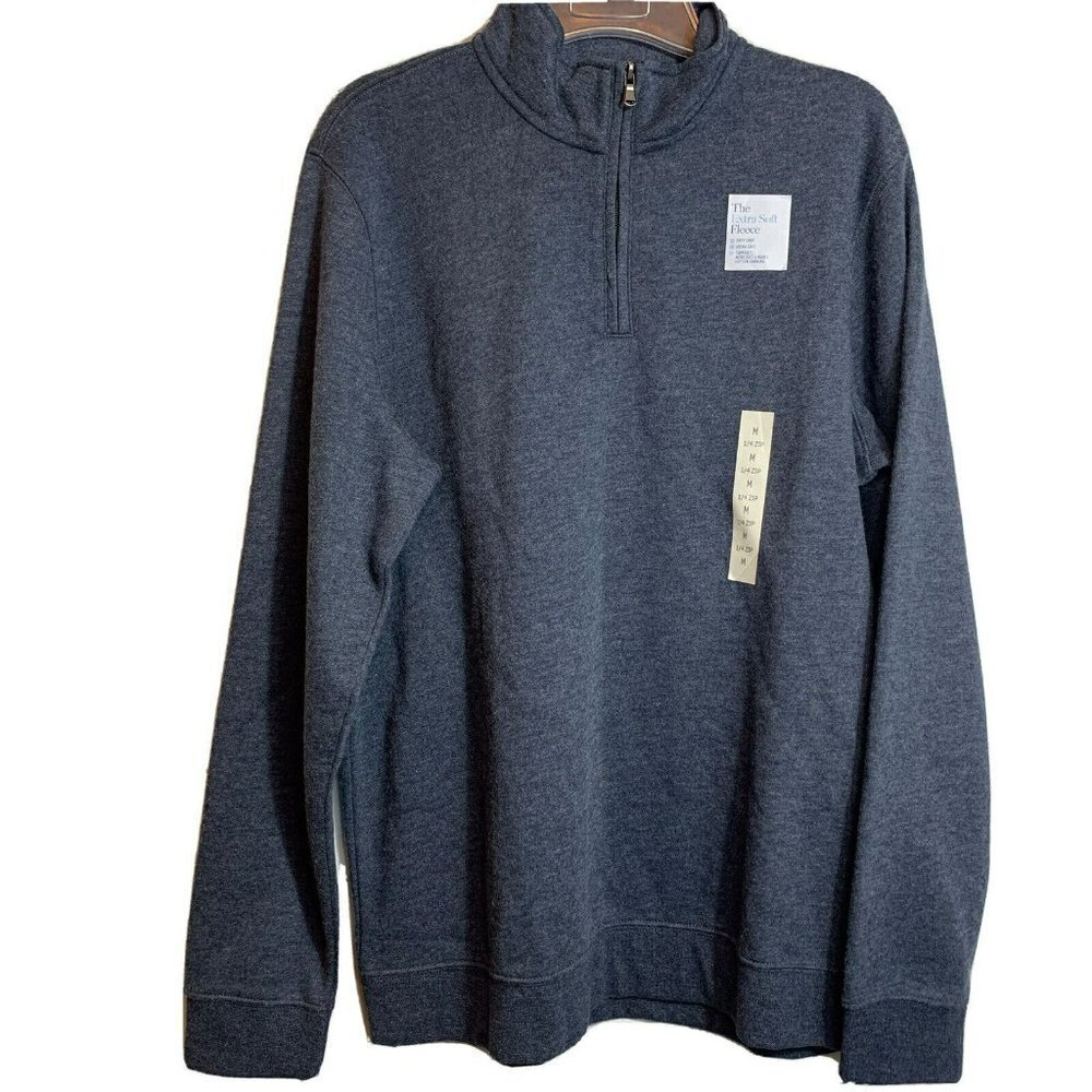 croft barrow mens extra soft fleece pullover size medium